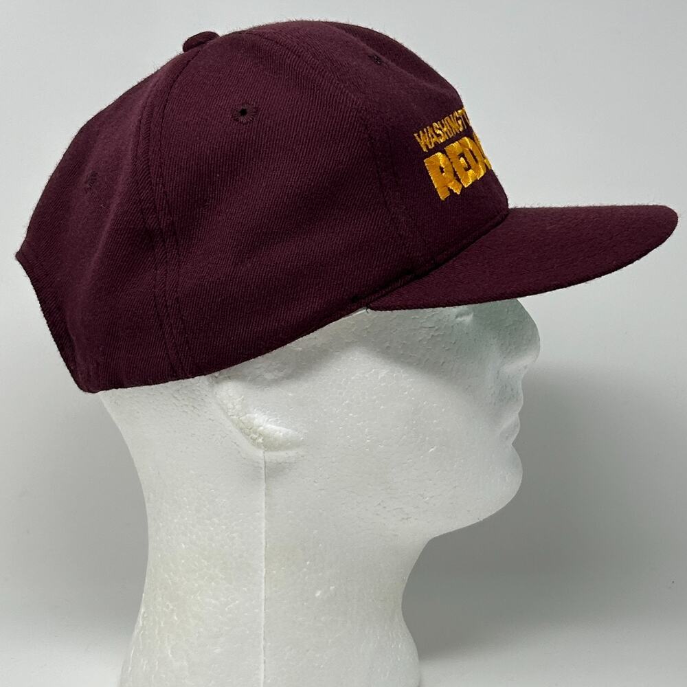 Vintage 90s Washington Redskins Hat Baseball Cap Commanders AJD Snapback Red - Picture 16 of 16